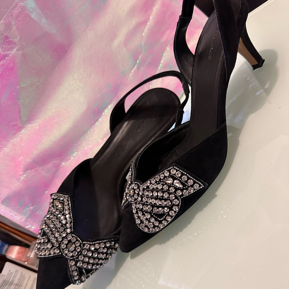 Pre Owned Isabel Marant Designer Pagda Kitten Heel Shoe Size 37 - Picture 6 of 7